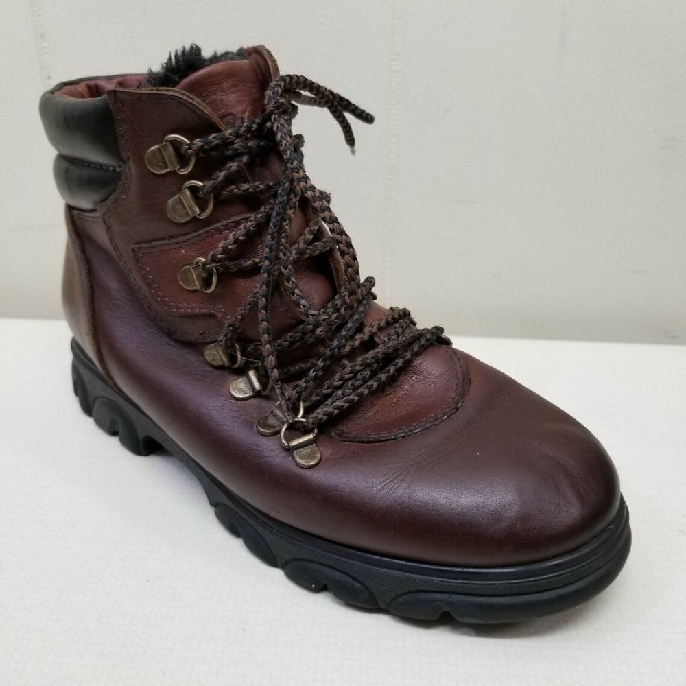 Blondo 38 Boots Fur Lined Insulated Brown Leather
